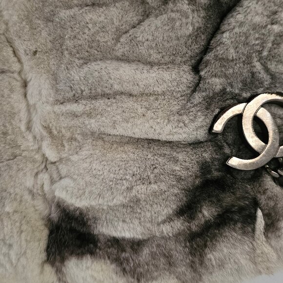 Chanel Sheared Mink Handbag with Silver Hardware - Picture 8 of 10
